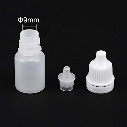 uxcell Plastik Damlalık Şişe, 5 ml / 0.17 oz Küçük Ağız Damla Şişeleri Boş Sıkılabilir Göz Sıvı Damlalık Şişe 15 adet