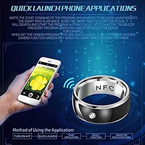 Cep Telefonları için NFC Akıllı Yüzük Android Smartphone-IC Kimlik Kartları Simülasyon Kablosuz Radyo Frekansı İletişimi Pürüzsüz