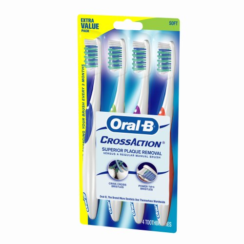 Oral-B 40 Yumuşak Diş Fırçası, Çaprazlama, 4'lü (2'li Paket)