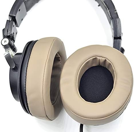Defean Kulak Pedleri için Ses Technica M30 M40 M50 M50X M50S M40X Kulaklık (Kahverengi PU Earpads)