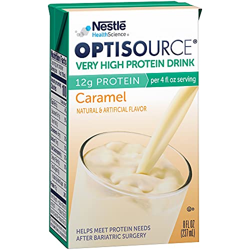 Optisource Çok Yüksek Proteinli İçecek, Karamel, 8 Onsluk Kutular (27'li Paket)