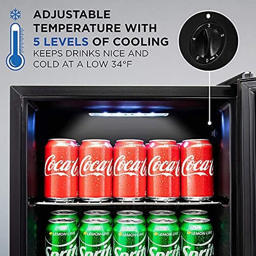 101 Kutu İçecek Buzdolabı / Bağımsız Ultra Serin Mini İçecek Buzdolabı / Bira, Kokteyller, Soda, Ev ve Ofis için Meyve Suyu Soğutucusu