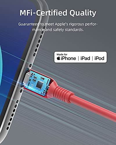 INNOSTYLE Jazzy USB-A'dan Yıldırım Kablosuna, Hızlı Şarj 【MFi Sertifikalı】iPhone 12 Pro Max/12/11 Pro/X/XS/XR/8 Plus/AirPods