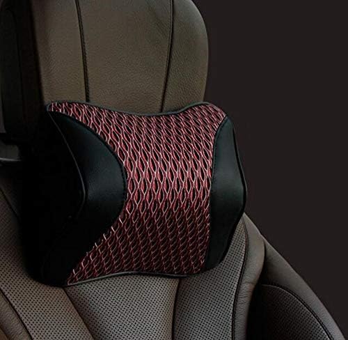 CLCTOIK Araba oto koltuğu Baş ve Boyun Istirahat Deri Yastık Baş Yastık