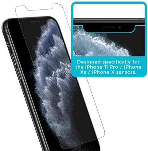Teknoloji Zırh Balistik Cam Ekran Koruyucu için Tasarlanmış Apple iPhone 11 Pro, iPhone Xs ve iPhone X 5.8 İnç 3 Paket Temperli