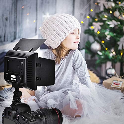W160 Video Fotoğrafçılığı ışık Lambası Paneli 6000K LED DSLR Kamera DV Kamera için Siyah