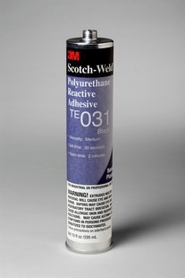 3M Scotch-Weld TE031 Poliüretan Reaktif Yapıştırıcılar, 1/10 Galon Kartuş, Siyah