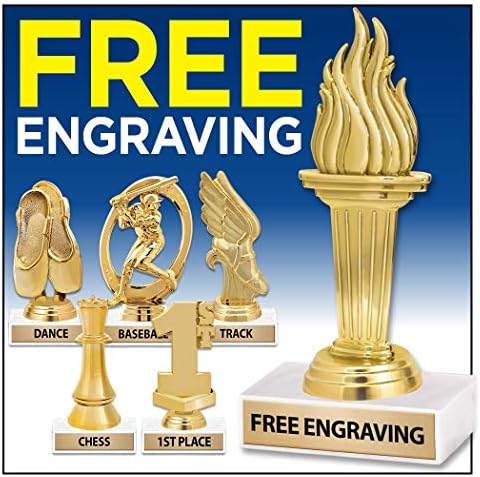6 Altın Yıldız Bowling Temiz Oyun Kupaları - Bowling Trophy Ödülleri Prime