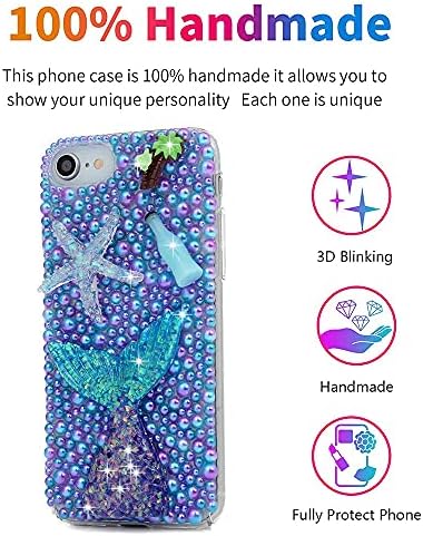 AS-Zeke Zarif Telefon Kılıfı Serisi Denizyıldızı Hindistan Cevizi Ağacı Denizkızı Kuyruğu Handmdae Tasarımı Samsung Galaxy Note
