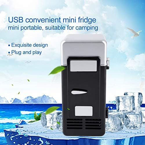 Kadimendium Taşınabilir Buzdolabı, Hızlı Soğutma Fonksiyonu ekonomik ve Pratik Mini USB Buzdolabı Ev için Araba için USB Buzdolabı