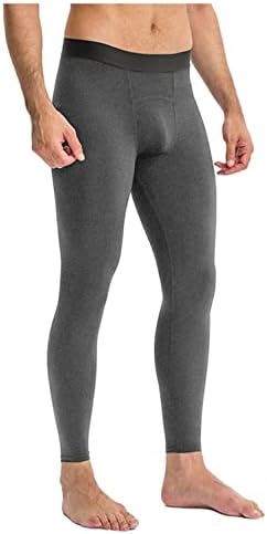 AIchenYW erkek Aktif Yoga Tayt Pantolon Düz Renk Yüksek-Streç Çabuk Kuruyan Esneklik Hızlı Kuru Egzersiz Tayt Pantolon