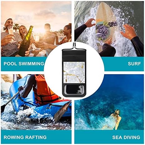 Altın Mermer 3 Su Geçirmez Telefon Kılıfı-Plaj Dostu Kuru Çanta, Açık Havada Yaşam Tarzı Kılıfı-iPhone ile uyumlu, Samsung 6.5